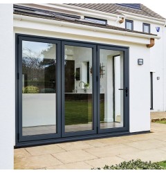 ALUVU Aluminium Grey Bifold Doors Image