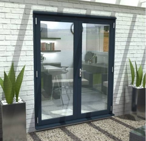 Anthracite Grey French Doors 1800mm (6ft) 54mm Thick Image