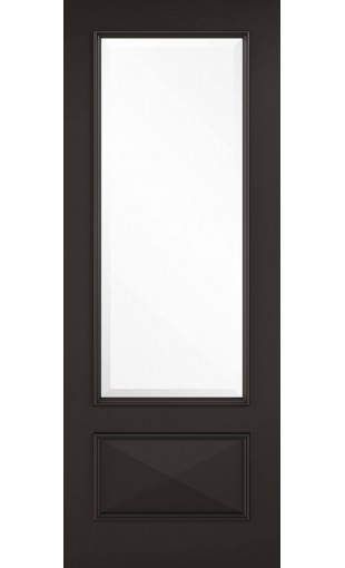 Black Knightsbridge Glazed Door Image