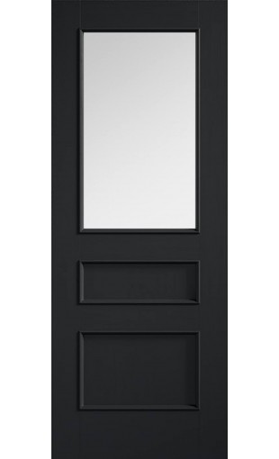 Charcoal Black Toledo Glazed Door Image