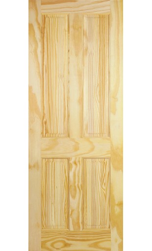 Clear Pine 4 Panel Door Image