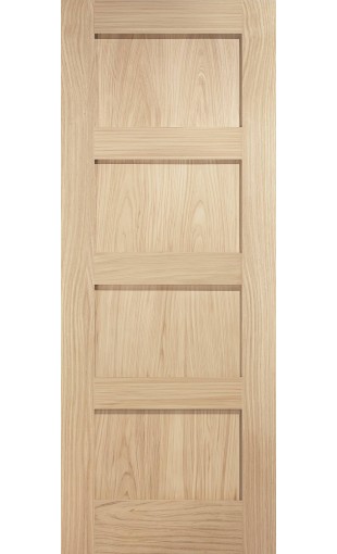Oak Contemporary 4 Panel Door Image