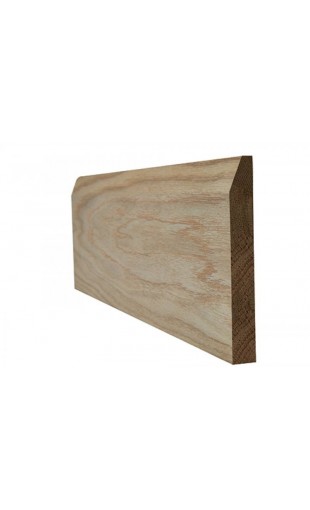 Oak Faced Chamfered Skirting 95mm (12 Meters) Image