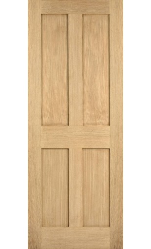 Oak London 4 Panel Door Image
