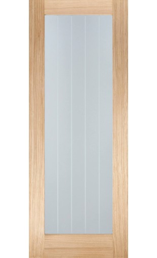 Oak Mexicano Pattern 10 Glazed Door Image