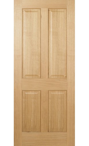 Oak Regency 4 Panel Door Prefinished Image
