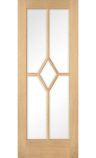 Oak Reims Prefinished Glazed Door Image