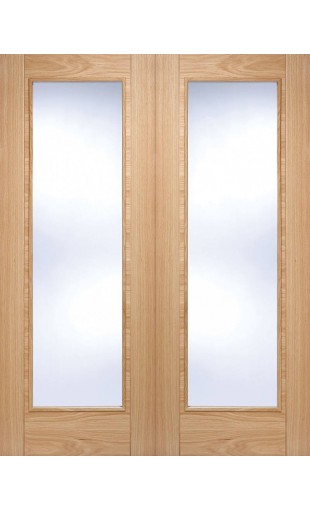 Oak Vancouver Glazed Pair Doors Image
