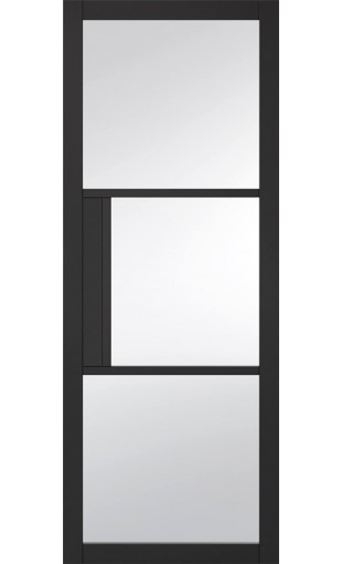 Tribeca Black 3L Clear Glazed Door Image