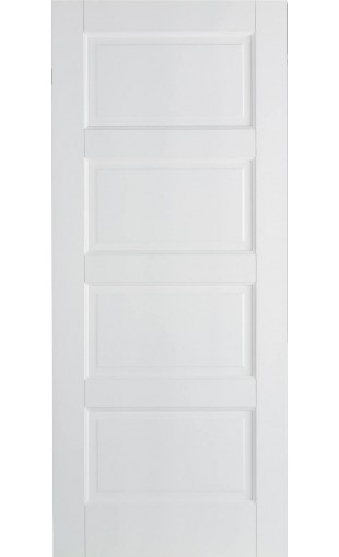 White Contemporary 4 Panel Door Image
