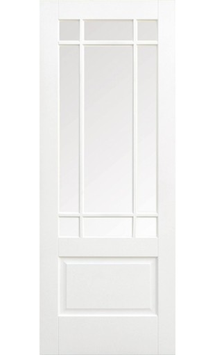 White Downham Glazed Door Image
