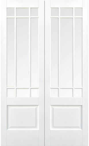 White Downham Pair Doors Image