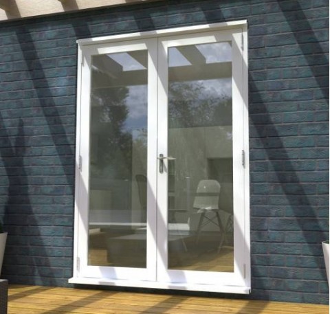 White French Doors 1500mm (5ft) 54mm Thick Image