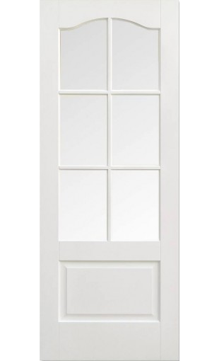 White Kent 6L Glazed Door Image