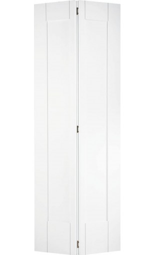 White Pattern 10 Solid Bifold Door Image